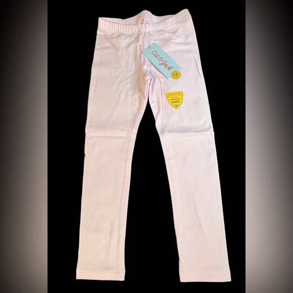 Cat & Jack Girls Pink Sparkle Heart Tutu Skirt and Light Pink Legging - Picture 4 of 5